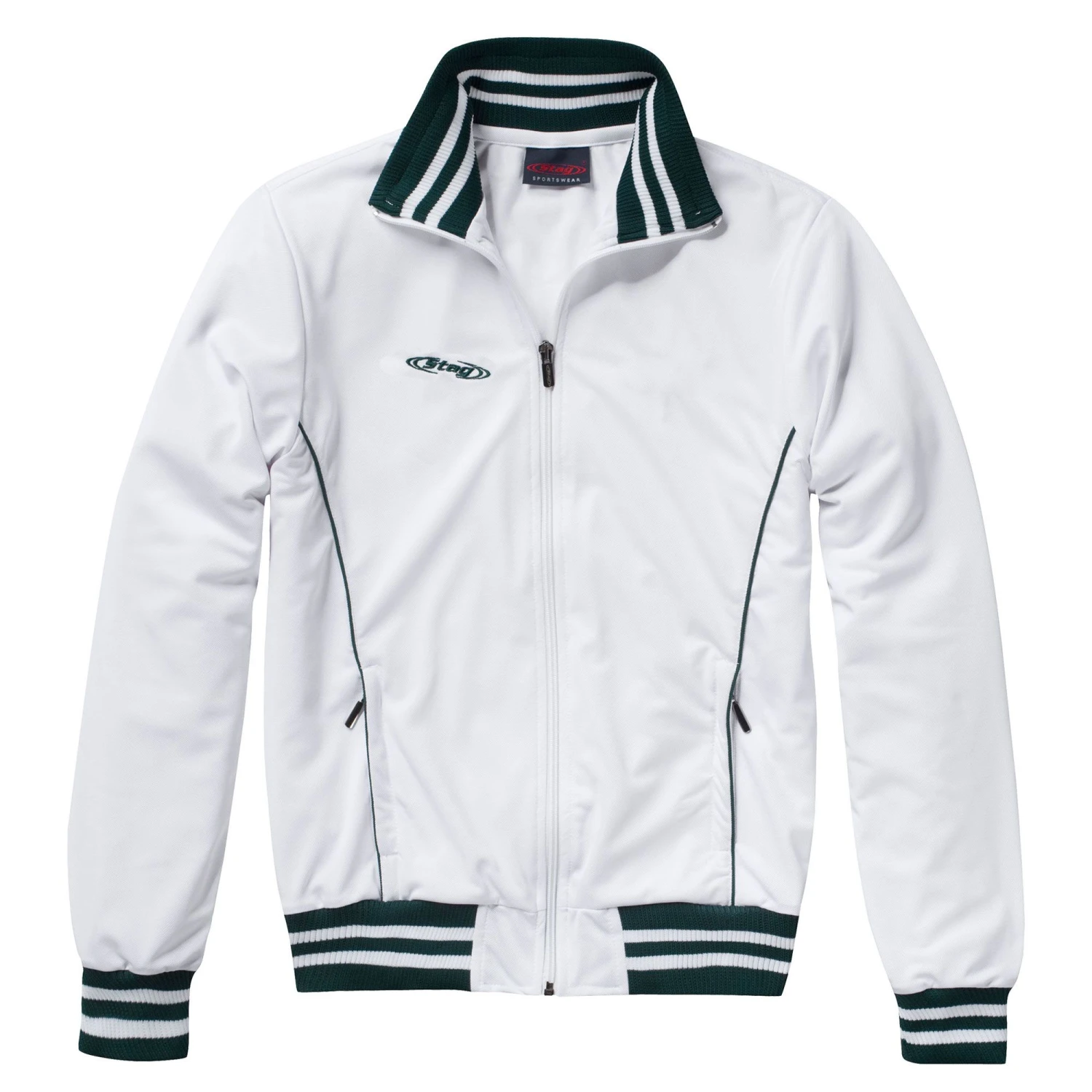 Stag Comfort Trainingsjack Dames Wit-XL 3 Stag Comfort Trainingsjack Dames Wit-XL