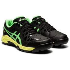 Asics Gel-Peake GS 1114A0165 Hockeyschoenen Juniorblack Bright Lime -Beste Hockey Winkel 130135 990 03