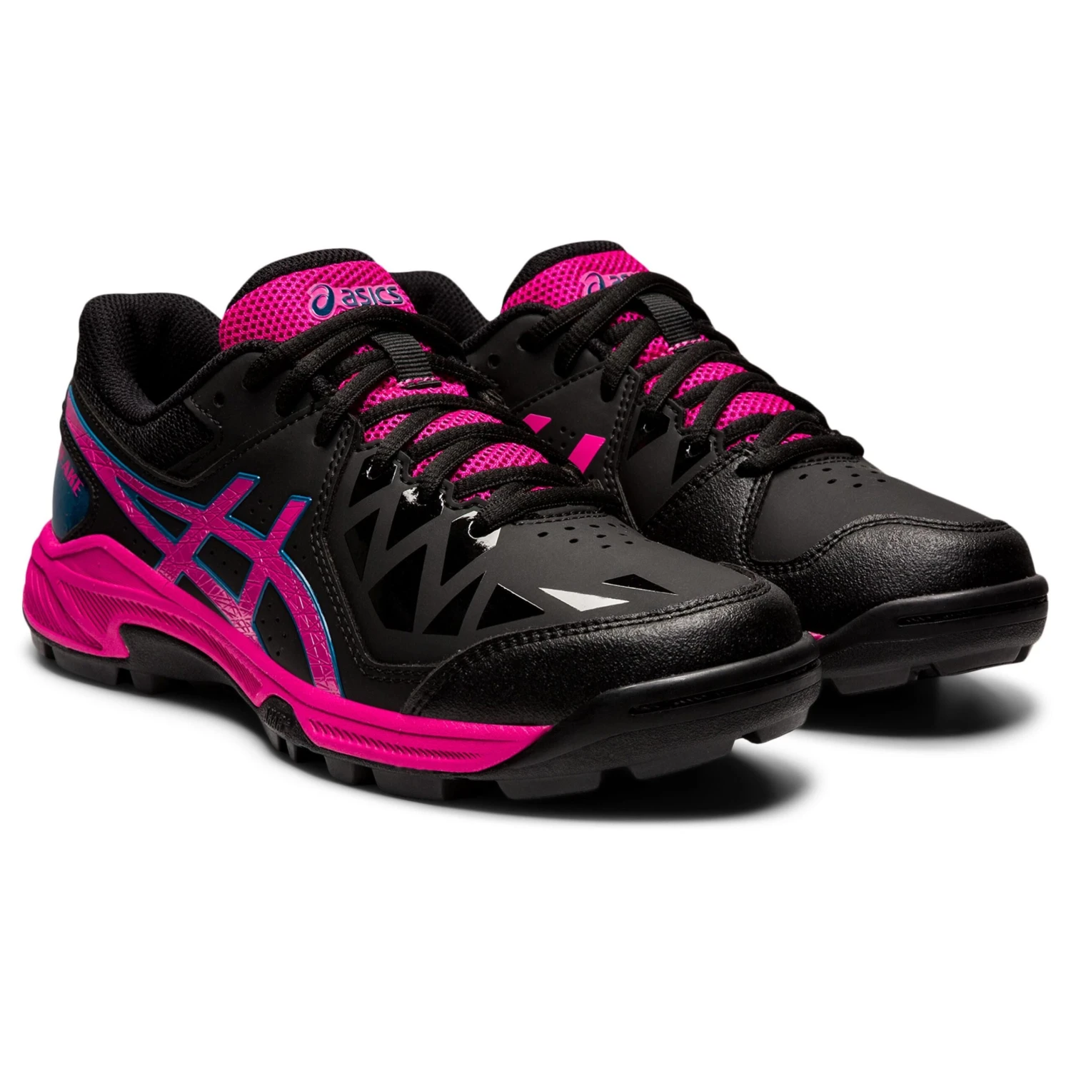 Asics Gel-Peake GS 1114A0165 Hockeyschoenen Juniorblack Pink Rave 5 Asics Gel-Peake GS 1114A0165 Hockeyschoenen Juniorblack Pink Rave - Afbeelding 3