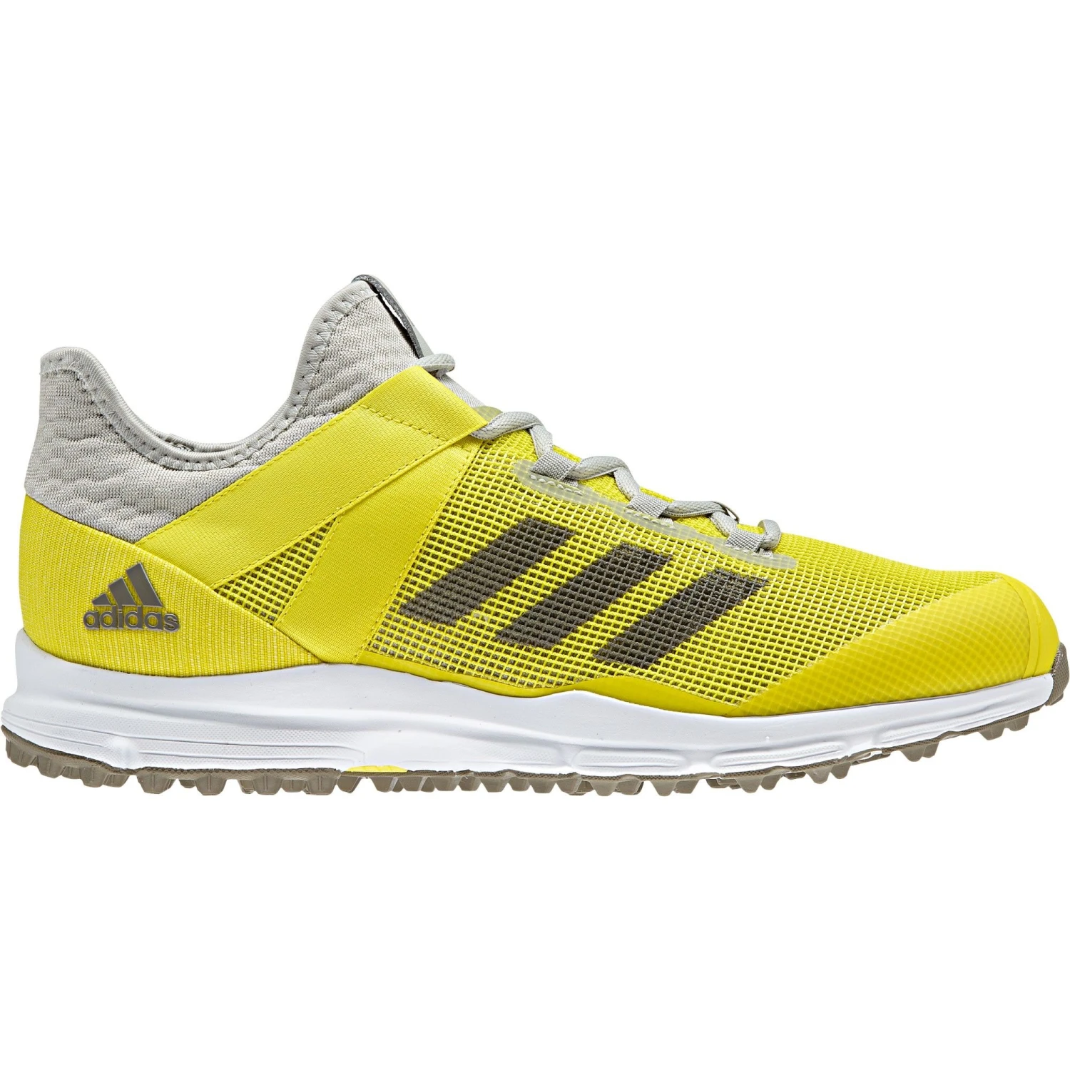 Adidas Zone Dox 1.9S Hockeyschoenen Heren Ash Silverfootwear White Shock Yellow 3 Adidas Zone Dox 1.9S Hockeyschoenen Heren Ash Silverfootwear White Shock Yellow