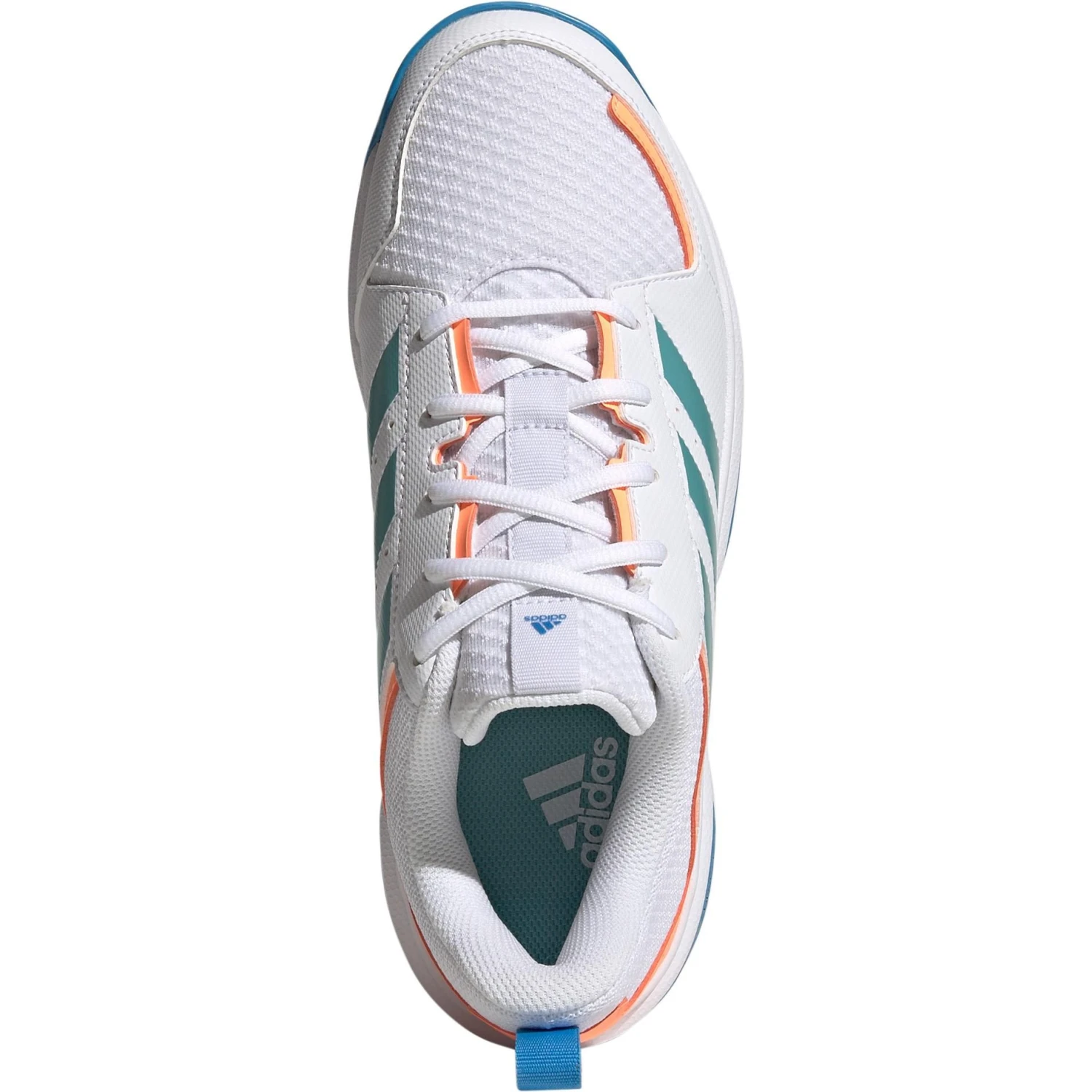 Adidas Ligra 7 Indoor GX1262 Hockeyschoenen Dames Cloudwhite Beam Orange 5 Adidas Ligra 7 Indoor GX1262 Hockeyschoenen Dames Cloudwhite Beam Orange - Afbeelding 3