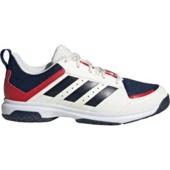 Adidas Ligra 7 Indoor GX3753 Hockeyschoenen Heren Offwhite Team Navy Team Collegiate Red