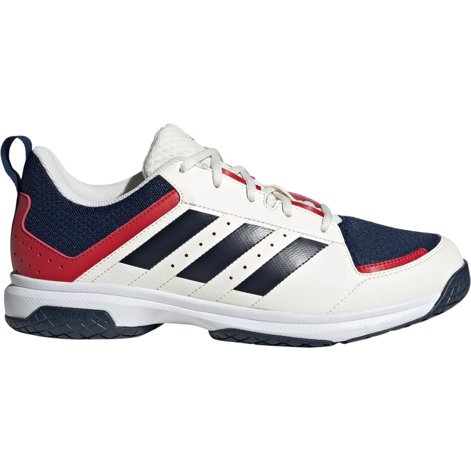Adidas Ligra 7 Indoor GX3753 Hockeyschoenen Heren Offwhite Team Navy Team Collegiate Red 3 Adidas Ligra 7 Indoor GX3753 Hockeyschoenen Heren Offwhite Team Navy Team Collegiate Red