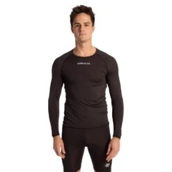 Osaka Baselayer Top Thermoshirt Heren Black