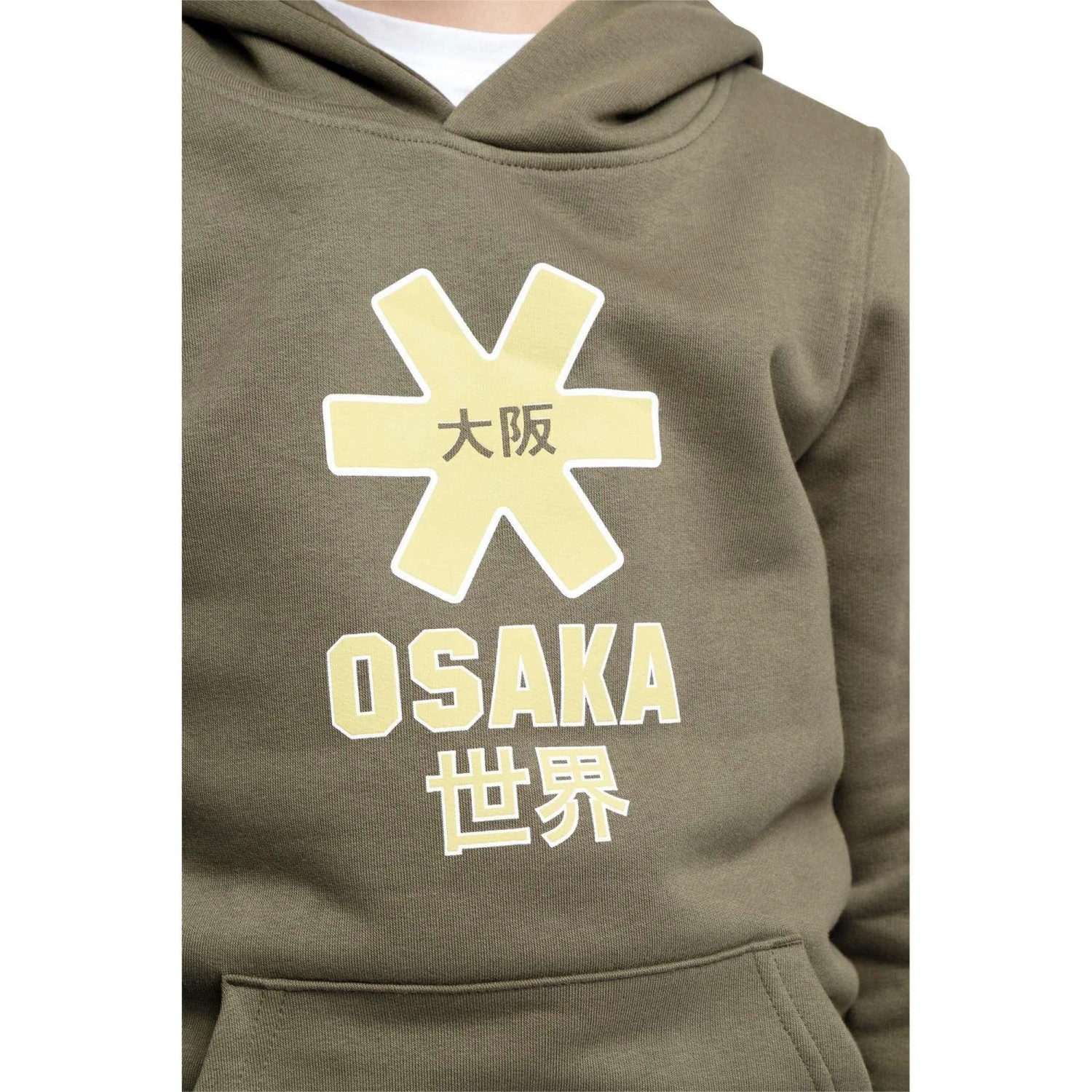 Osaka Classic Logo Hooded Hockeytrui Junior Khaki 5 Osaka Classic Logo Hooded Hockeytrui Junior Khaki - Afbeelding 3