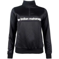 The Indian MaharadjaPoly Terry Half Zip Hockeytrui Dames Black