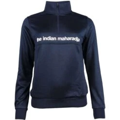 The Indian MaharadjaPoly Terry Half Zip Hockeytrui Dames Navy