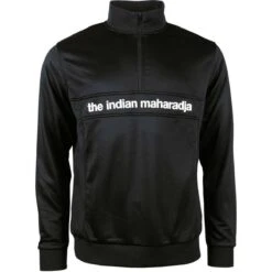 The Indian MaharadjaPoly Terry Half Zip Hockeytrui Junior Black