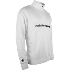 The Indian MaharadjaPoly Terry Half Zip Hockeytrui Junior White -Beste Hockey Winkel 130784 100 03