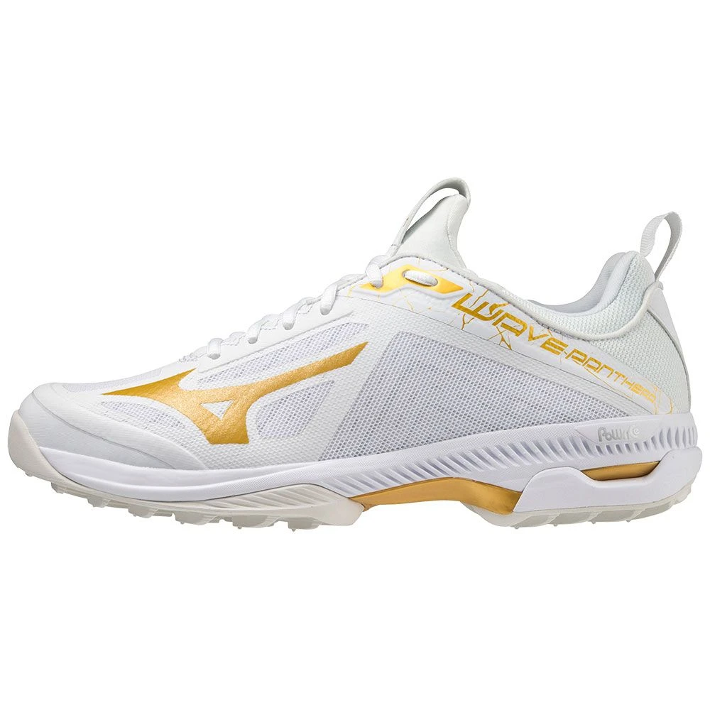 Mizuno Wave Panthera X1GA2010 Hockeyschoenen Whitemp Gold Iron Gate 3 Mizuno Wave Panthera X1GA2010 Hockeyschoenen Whitemp Gold Iron Gate