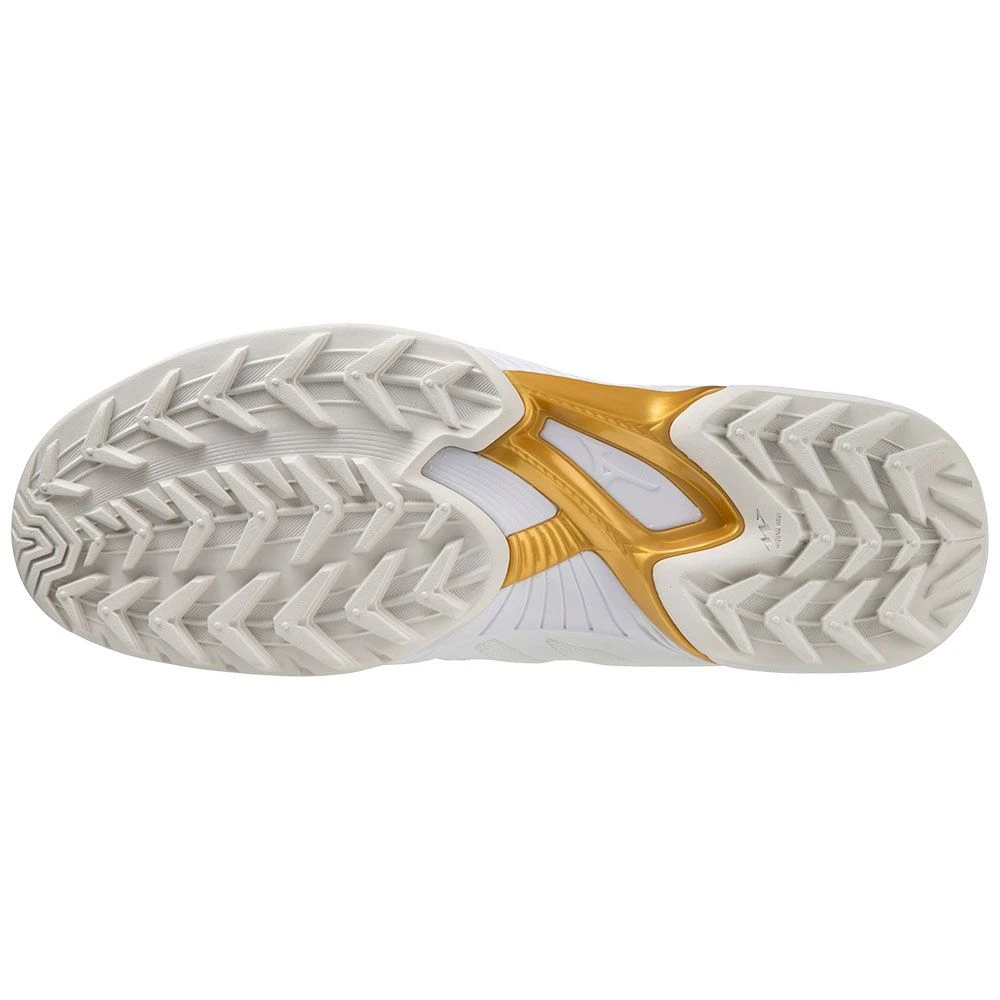 Mizuno Wave Panthera X1GA2010 Hockeyschoenen Whitemp Gold Iron Gate 4 Mizuno Wave Panthera X1GA2010 Hockeyschoenen Whitemp Gold Iron Gate - Afbeelding 2