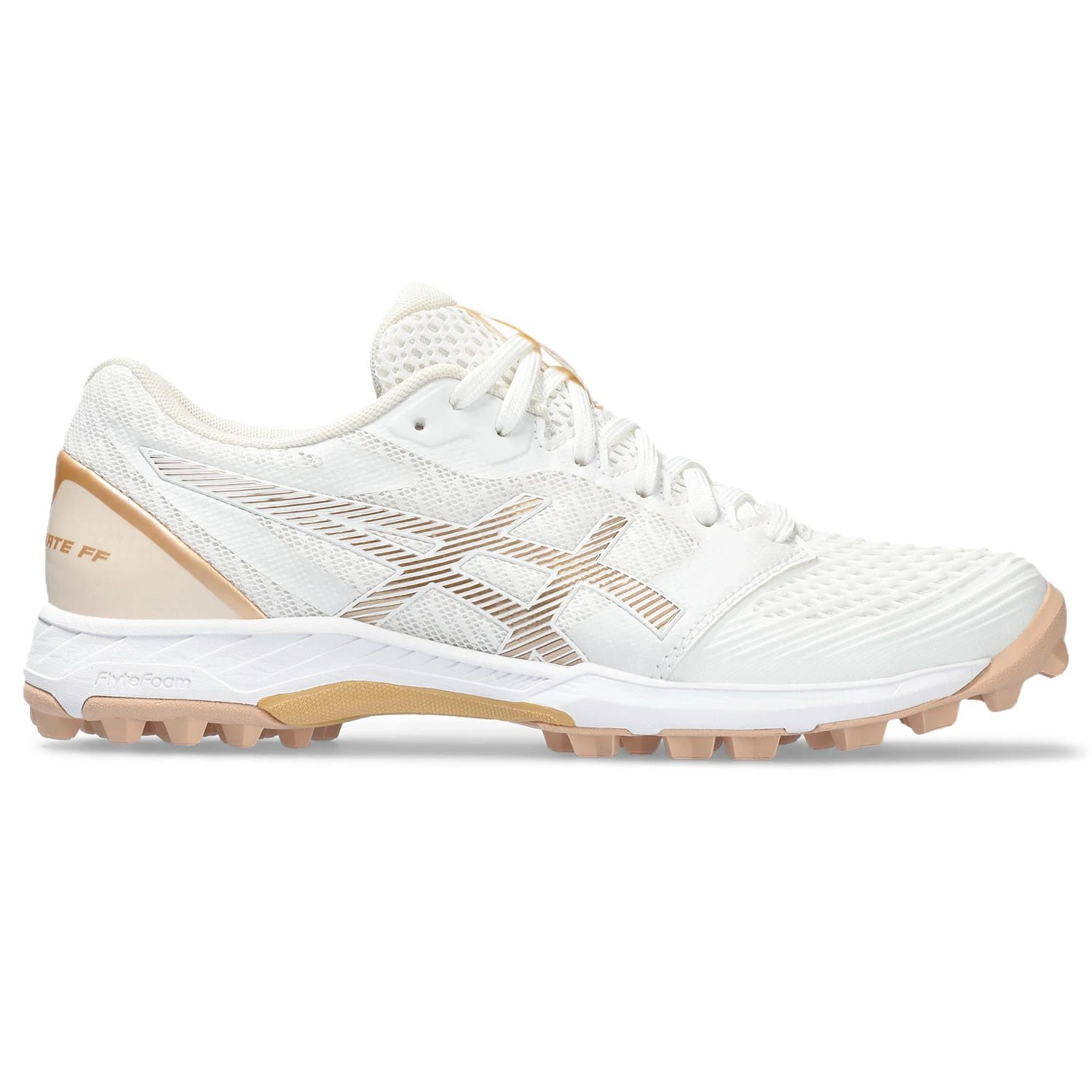 Asics Field Ultimate FF 2 1112A047 Hockeyschoenen Dames White Champagne 3 Asics Field Ultimate FF 2 1112A047 Hockeyschoenen Dames White Champagne
