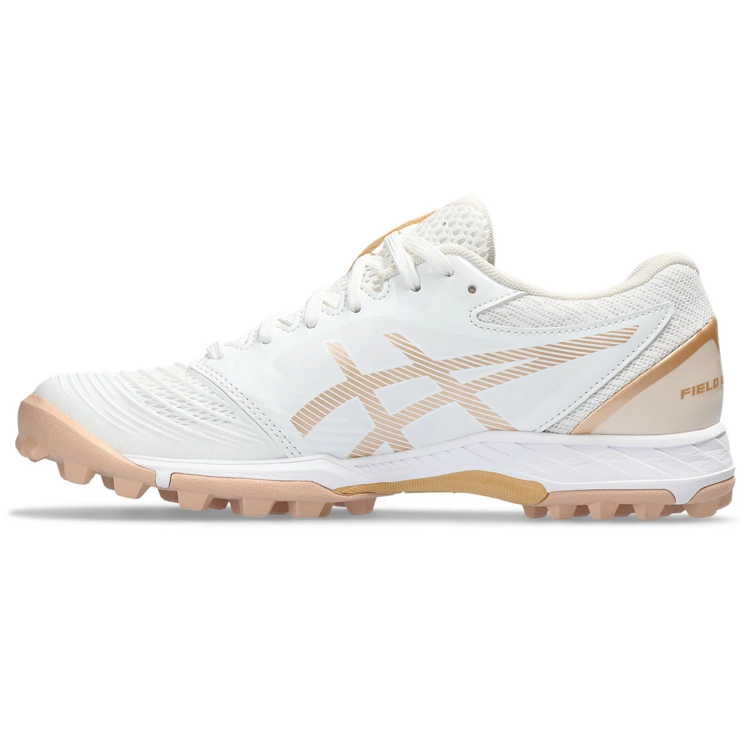 Asics Field Ultimate FF 2 1112A047 Hockeyschoenen Dames White Champagne 4 Asics Field Ultimate FF 2 1112A047 Hockeyschoenen Dames White Champagne - Afbeelding 2